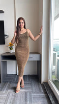 REFINED COLUMN DRESS