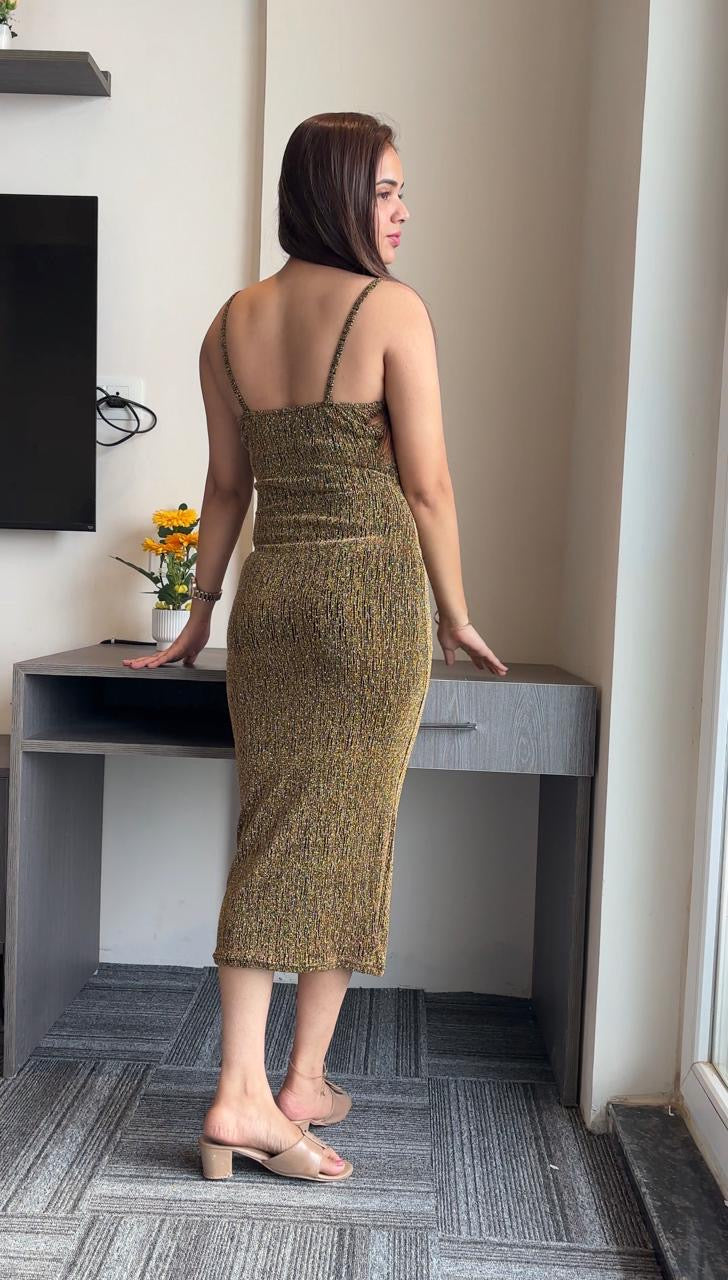 REFINED COLUMN DRESS