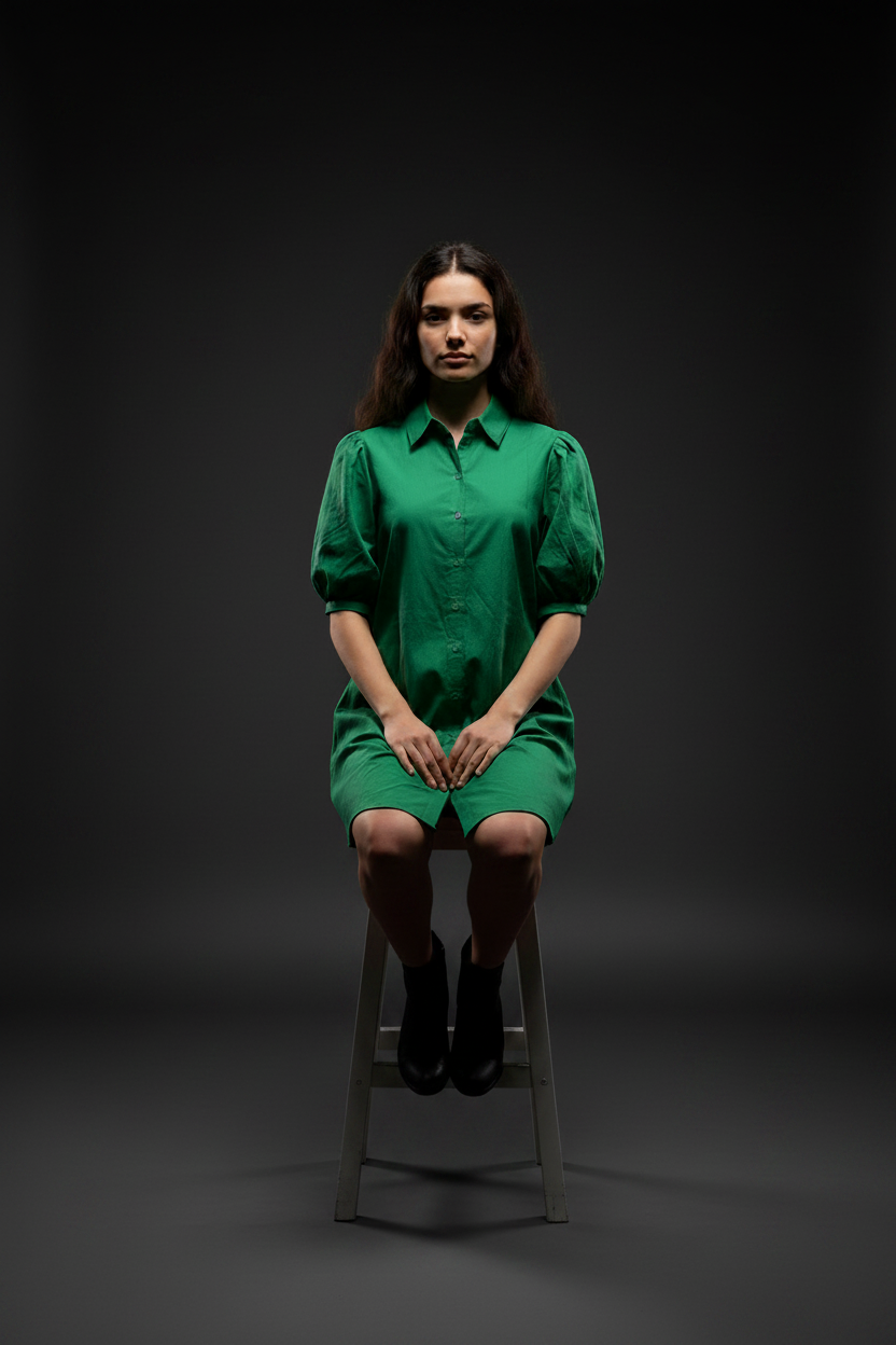 THE “VERDANT SCHOLAR” SHIRT DRESS