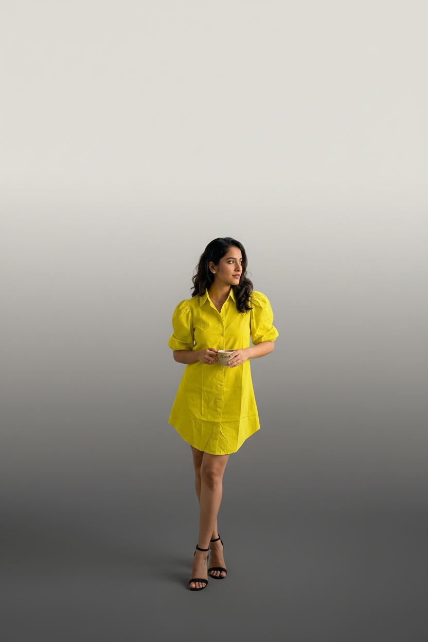 THE SUN - KISSED POPLIN SHIRT DRESS